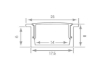 Dimensions for recessed profile