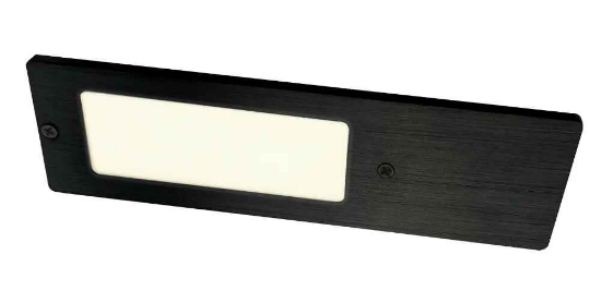 Picture of Solaris Pro Black Recti LED Cabinet Light Warm White SY8850BL/WW