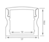 Picture of 2m Surface Mounted Deep Extrusion SY9583A/2M