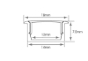 Picture of 2m Slim Recessed Extrusion with Diffuser SY7392/VST