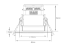 Picture of Switchable Dimmable LED IP65 Fire Rated Downlight SY9004WH